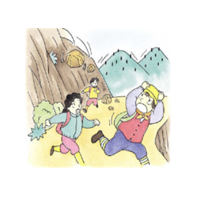 산사태, 절개지의 무너짐, 지진해일에 주의를!” 위험지역에서는 신속히 대피를