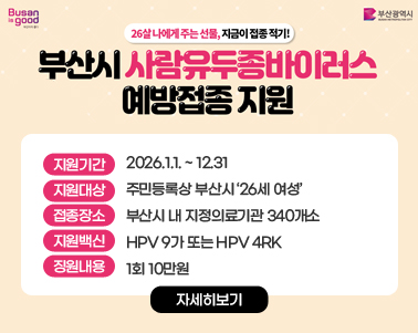 2026년 부산시 HPV 예방접종