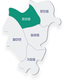 기장군 행정구역 지도