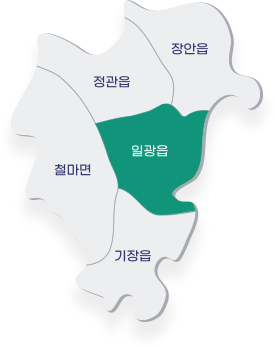 기장군 행정구역 지도