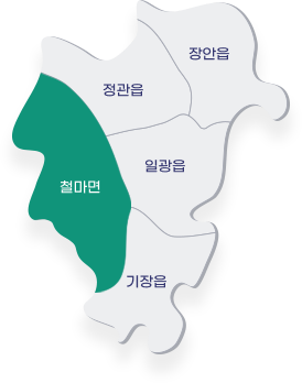 기장군 행정구역 지도