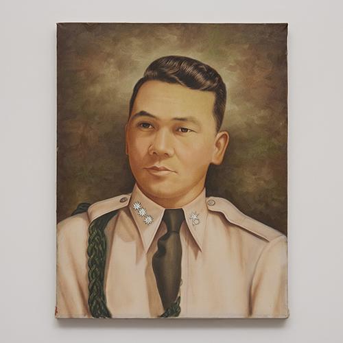 청암 박태준(군인시절) 유화