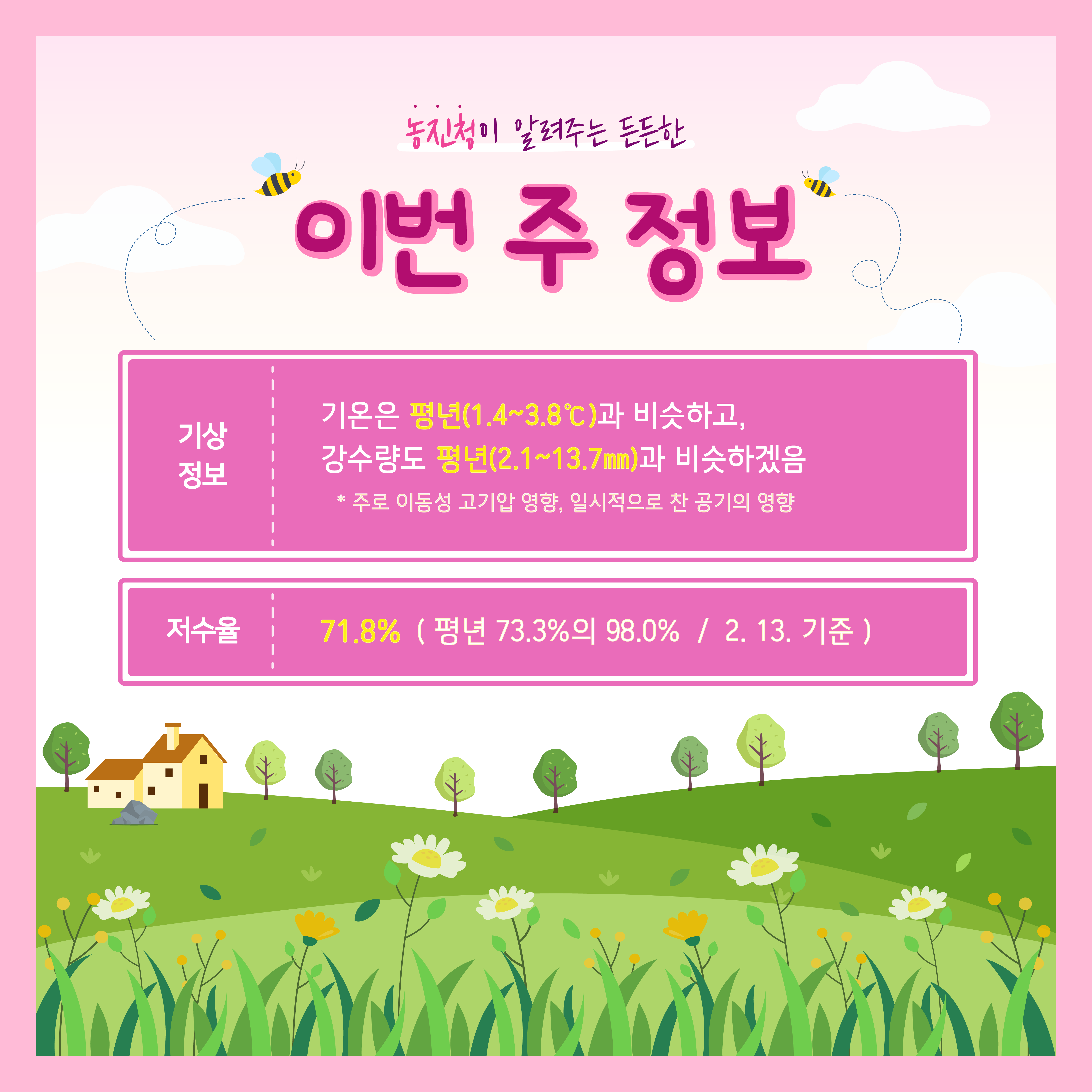 [카드뉴스] 주간농사정보 첨부 이미지