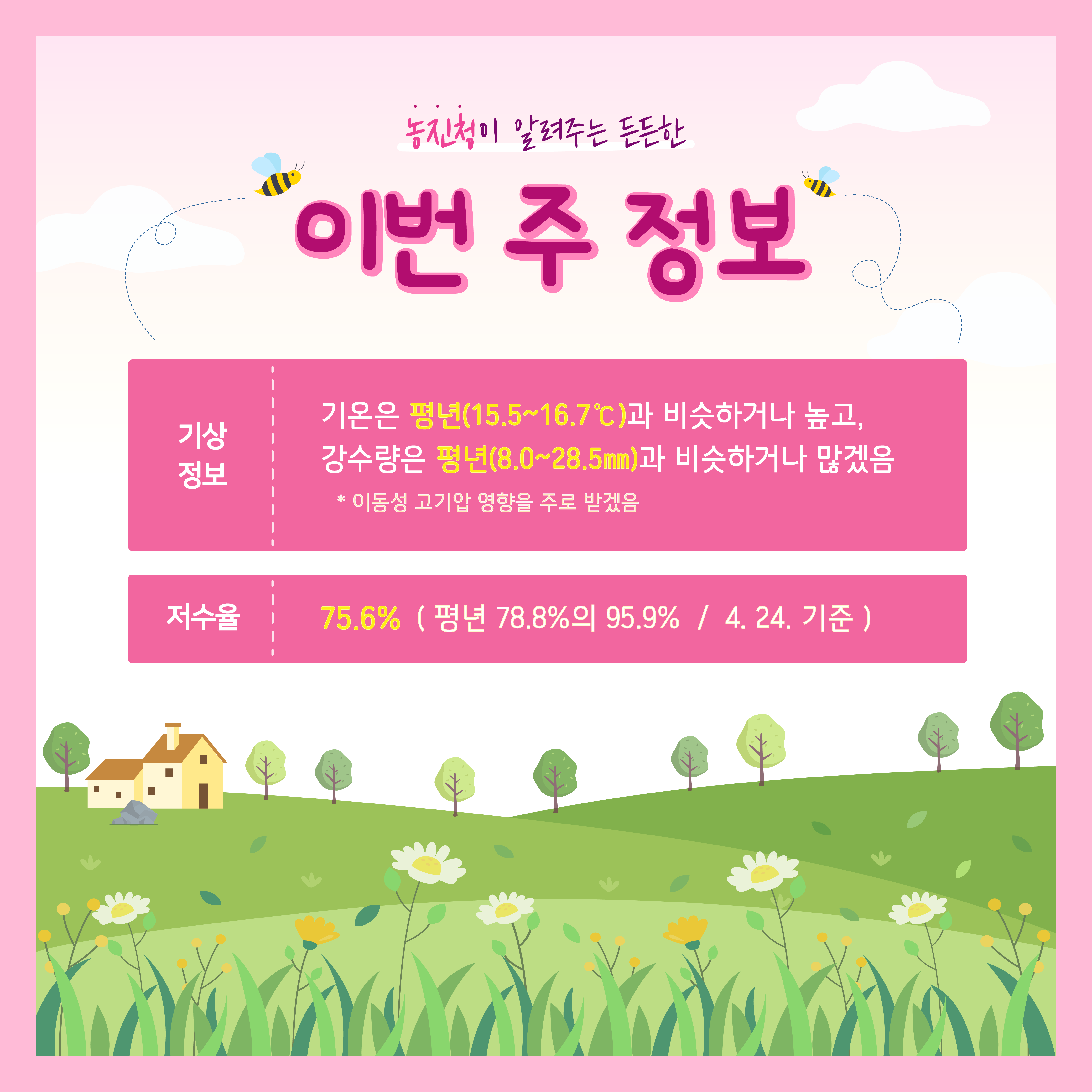 [카드뉴스] 주간농사정보 첨부 이미지
